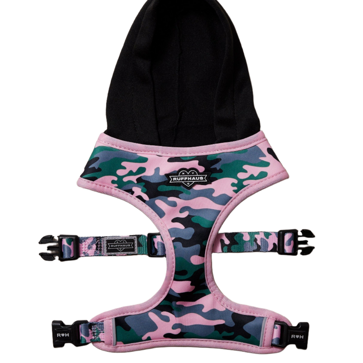 Camo QT Pink Hoodie Harness