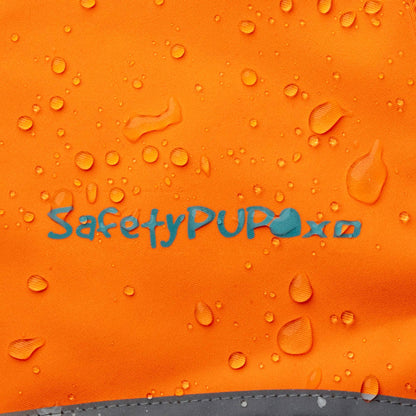 Waterproof Softshell Dog Vest Hi-Vis 36.75 in Chest x 23 in Neck Orange