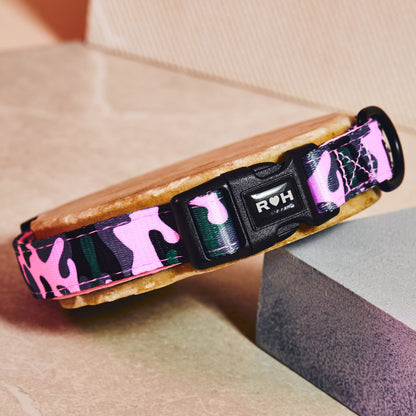 Camo QT Pink Collar and Bowtie
