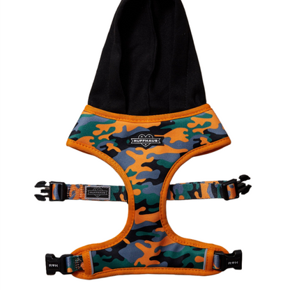 Camo QT Orange Hoodie Harness