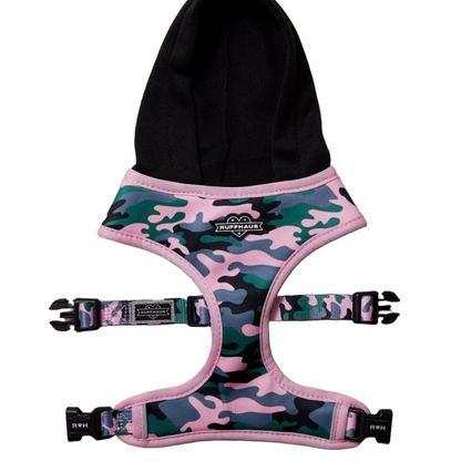 Camo QT Pink Hoodie Harness