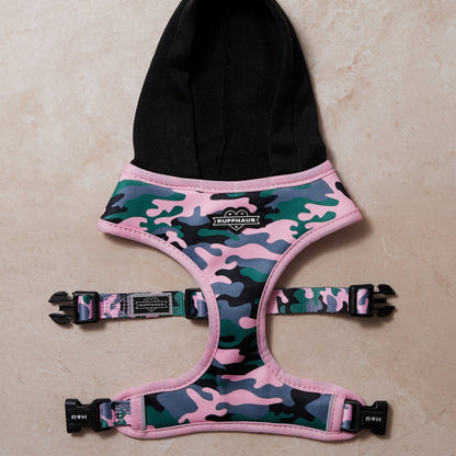 Camo QT Pink Hoodie Harness