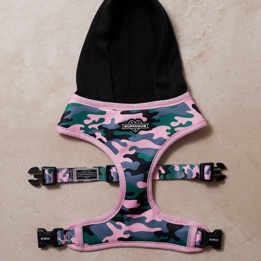 Camo QT Pink Hoodie Harness