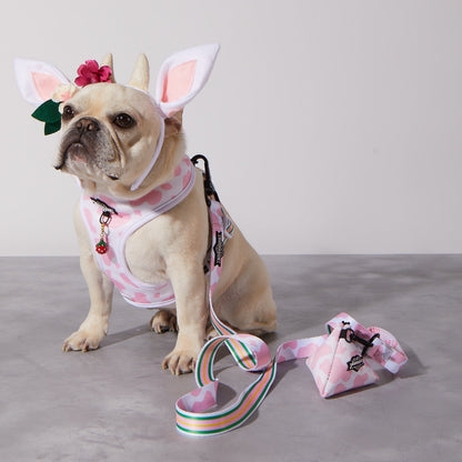 Pink Moo'd Poop Bag Holder