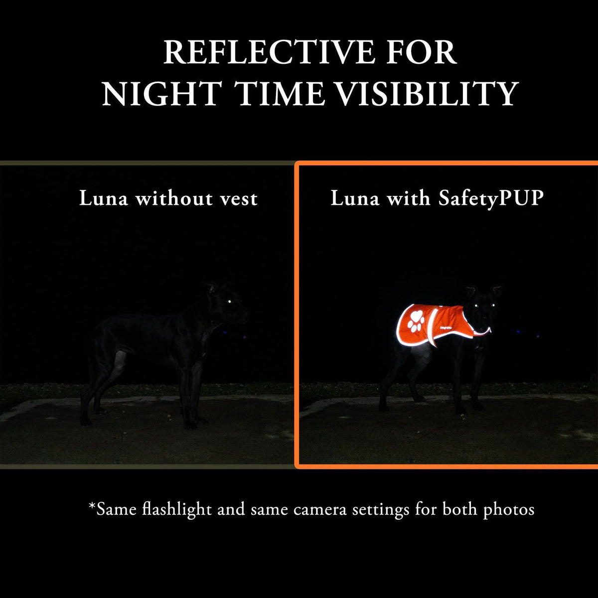 Reflective Dog Vest Hi-Vis M Size Yellow