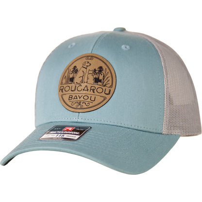 Rougarou Bayou Richardson Low-Profile Smoke Blue/Aluminum Logo Hat