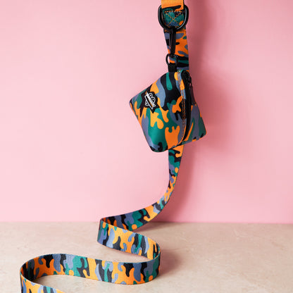 Camo QT Orange Dog Leash