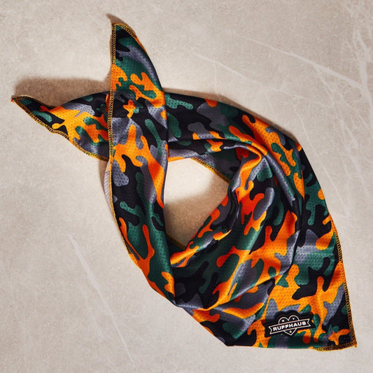 Camo QT Orange Cooling Bandana